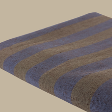 Load image into Gallery viewer, Navy/Green Cotton/Linen Stripe