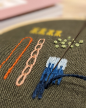 Load image into Gallery viewer, Beginners Embroidery Stitches Workshop