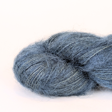 Load image into Gallery viewer, Woollenflower Whorl Cutch & Indigo