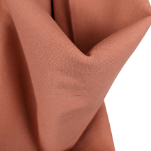 Load image into Gallery viewer, Lightweight cotton canvas fabric draped view coral colour