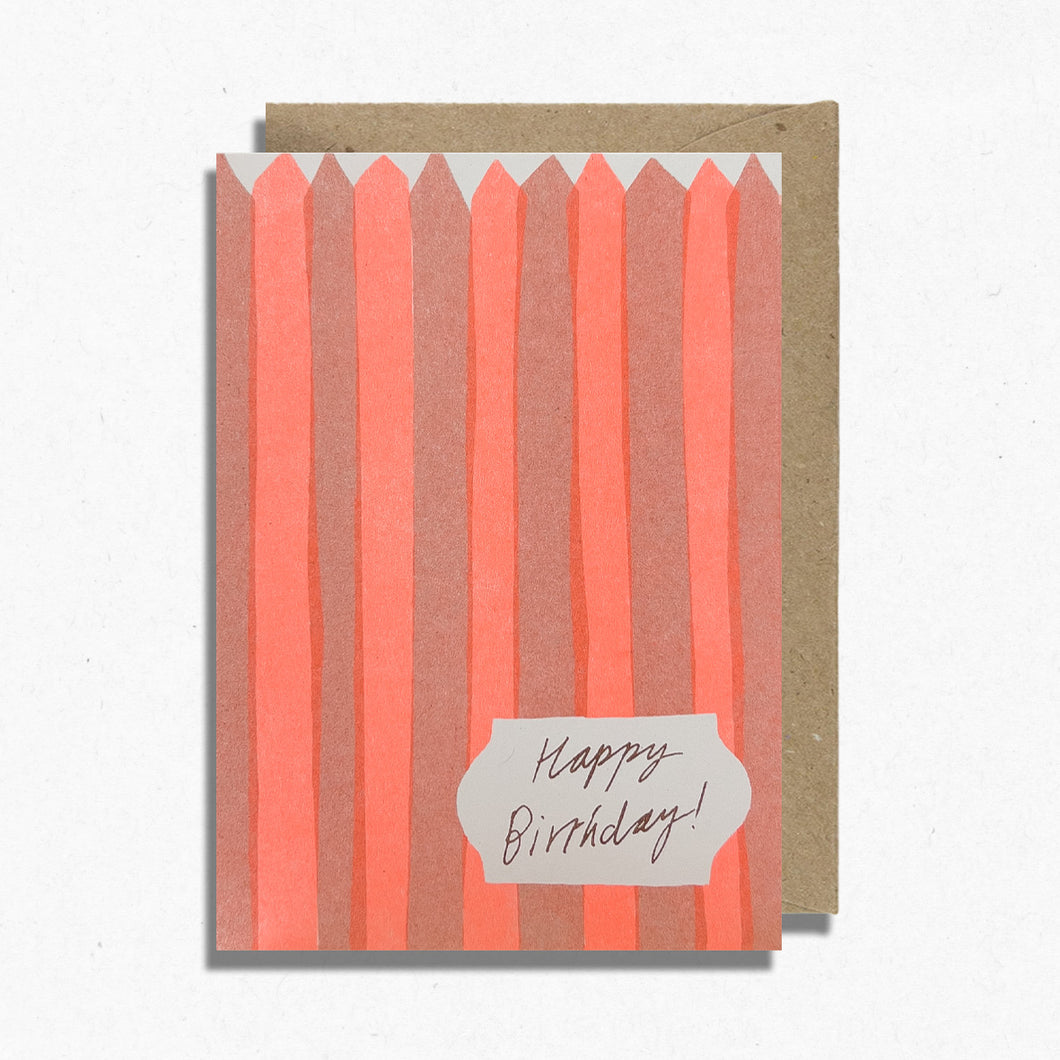 Happy Birthday Card Orange