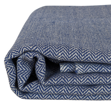 Load image into Gallery viewer, Blue Herron Herringbone Organic Cotton