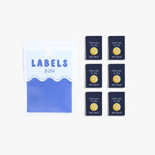 Load image into Gallery viewer, Kylie and the Machine clothing label that says: Love you to the moon and back