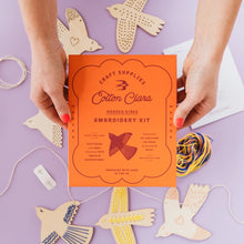 Load image into Gallery viewer, Wooden Birds Embroidery Kit