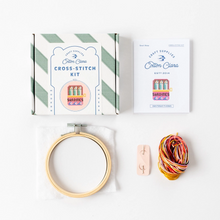 Load image into Gallery viewer, Sardines Cross Stitch Kit