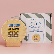 Load image into Gallery viewer, Olives Cross Stitch Kit
