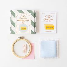 Load image into Gallery viewer, Butter Cross Stitch Kit