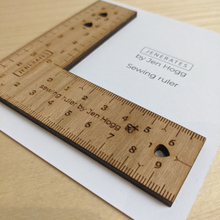 Load image into Gallery viewer, L shaped jenerates sewing ruler metric