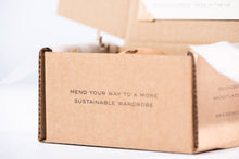 Load image into Gallery viewer, Socko mending egg. Wooden Darning egg. Packaged in box. Sustainable Haberdashery. Sewing tools. Swiss darning. Mending. Glasgow