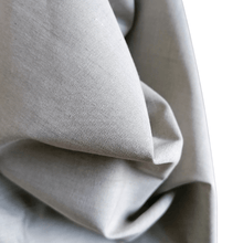 Load image into Gallery viewer, Grey organic cotton crossweave fabric draped view