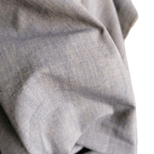 Load image into Gallery viewer, Blue organic cotton crossweave fabric draped view