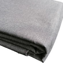 Load image into Gallery viewer, Black organic cotton crossweave fabric folded view