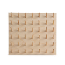 Load image into Gallery viewer, Small birch ply peg board for thread storage. Made by Laura ter Kuile for Bawn Textiles.