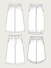 Load image into Gallery viewer, A-Line Midi Skirt