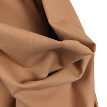 Load image into Gallery viewer, Black canvas organic cotton draped view in terracotta peach