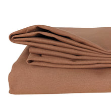 Load image into Gallery viewer, Black canvas organic cotton folded view in terracotta peach