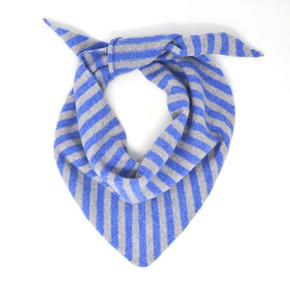 Blue/Grey Lambswool Neckerchief