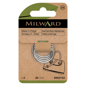 D-Rings 20mm Nickel