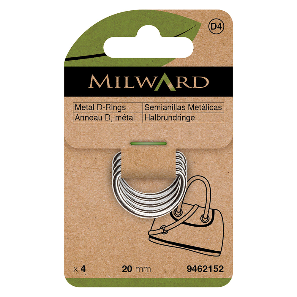 D-Rings 20mm Nickel