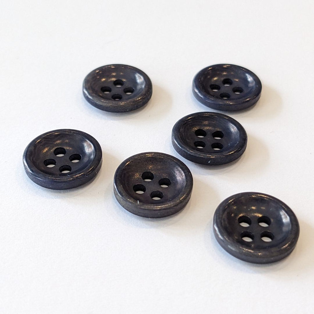 12mm Charcoal Corozo Button