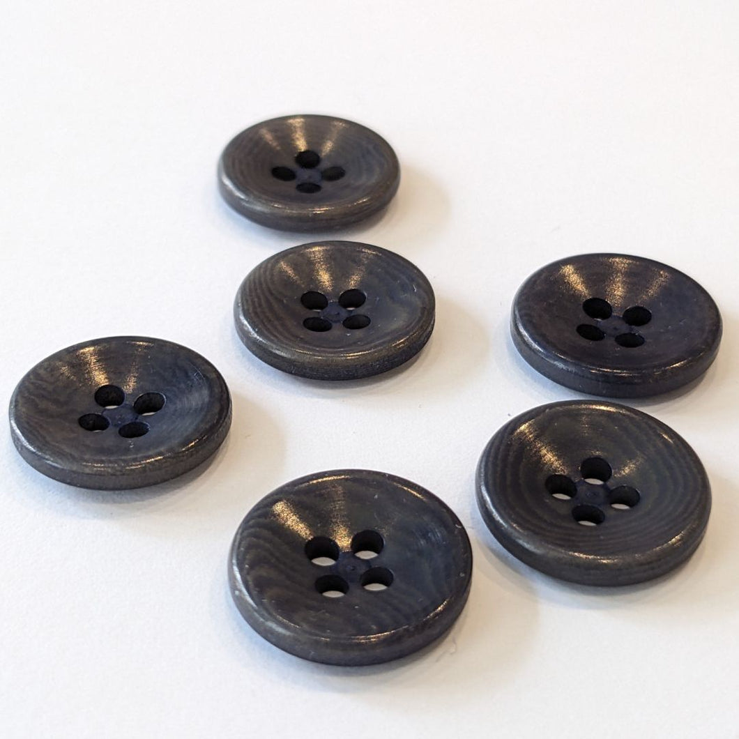 15mm Charcoal Corozo Button