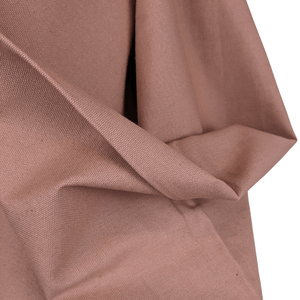 Lightweight cotton canvas fabric draped view dusty pink colour