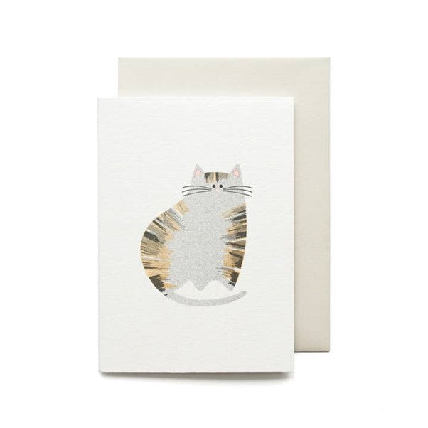 Cute Tabby Cat Mini Card