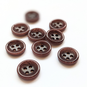 12mm brown corozo button