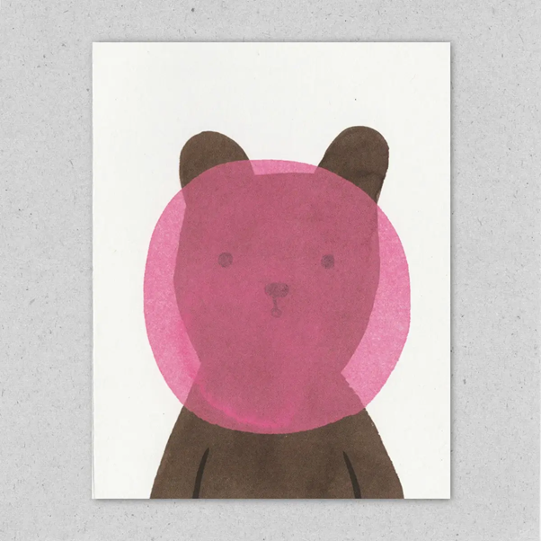 Bubble Gum Bear Mini Card