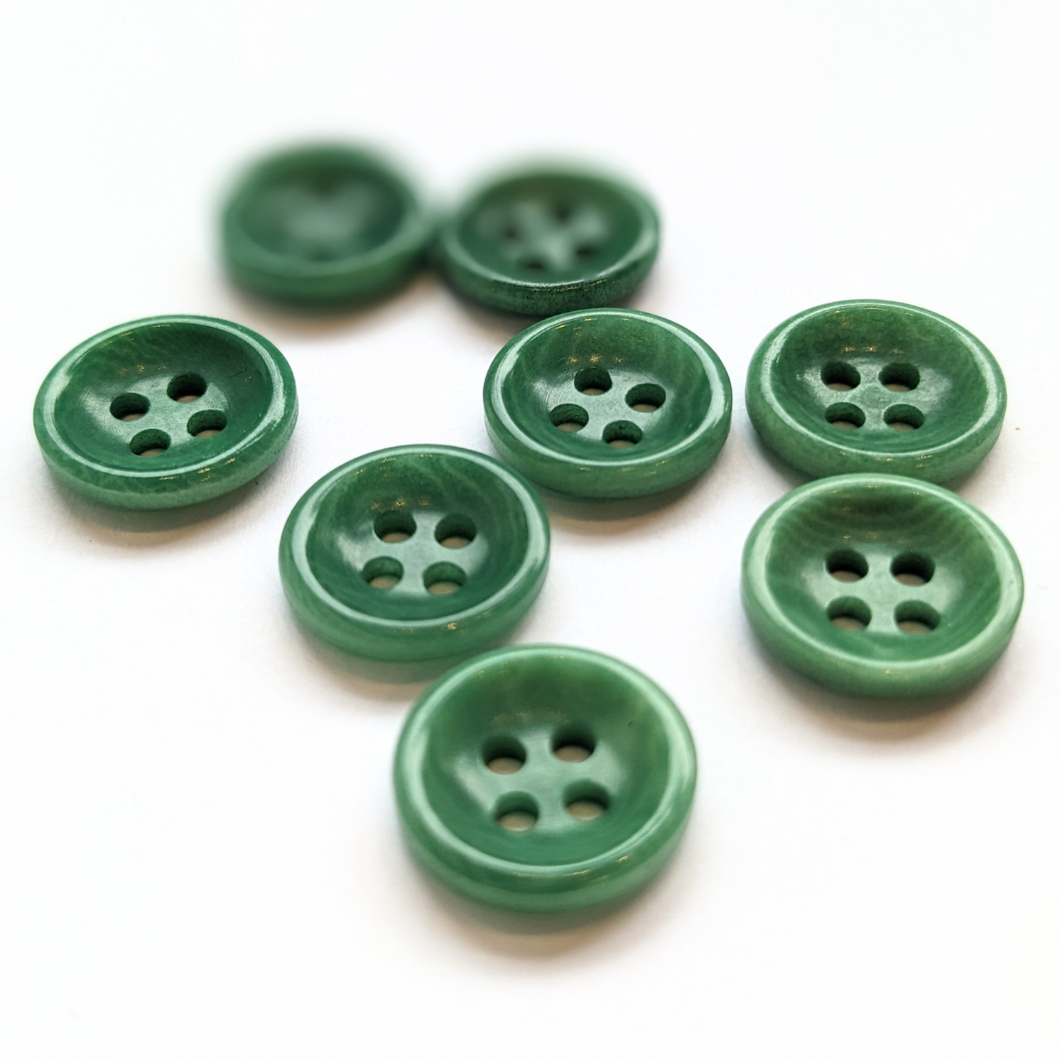 12mm jade green corozo button