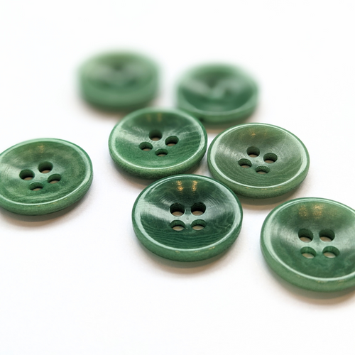 15mm jade green corozo button