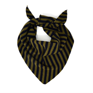 Olive/Navy Lambswool Neckerchief