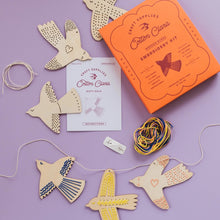 Load image into Gallery viewer, Wooden Birds Embroidery Kit

