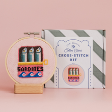 Load image into Gallery viewer, Sardines Cross Stitch Kit
