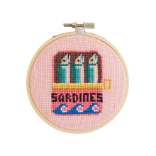 Load image into Gallery viewer, Sardines Cross Stitch Kit
