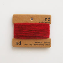 Load image into Gallery viewer, SCY20 Deep Red Cashmere Mending Yarn
