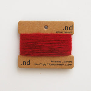 SCY20 Deep Red Cashmere Mending Yarn