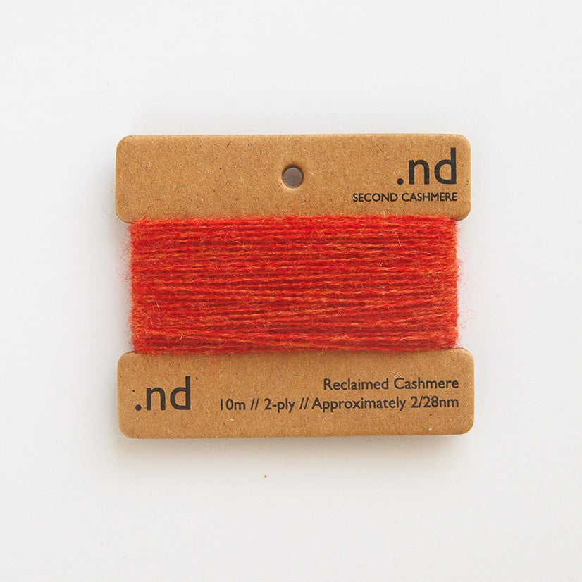 SCY41 Dappled Orange Cashmere Mending Yarn