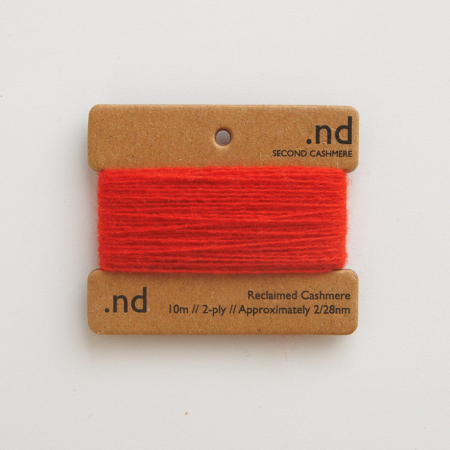 SCY5 Bright Orange Cashmere Mending Yarn
