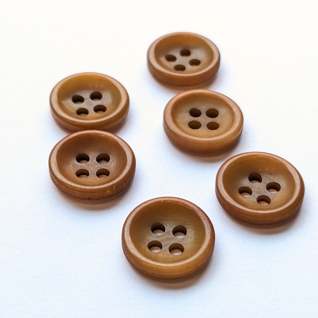 12mm Tan Corozo Button