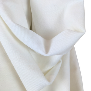 White Organic Cotton & Bamboo Jersey