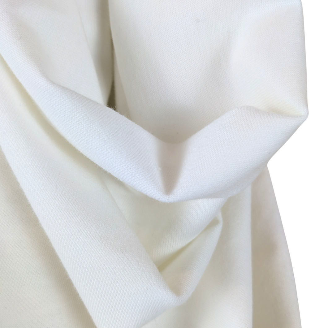 White Organic Cotton & Bamboo Jersey
