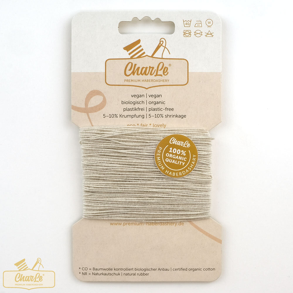 0.6mm Organic Cotton Shirring Elastic
