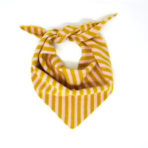 Mustard/Pink Lambswool Neckerchief