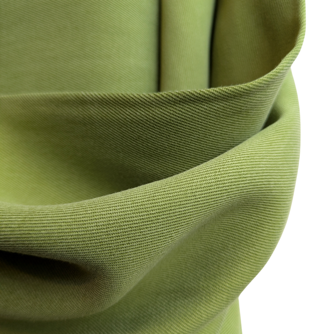 Tea Green Tencel™ Twill sustainable viscose – Bawn Textiles