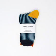Load image into Gallery viewer, Blue/Navy Merino Socks UK4-7
