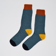 Load image into Gallery viewer, Blue/Navy Merino Socks UK4-7
