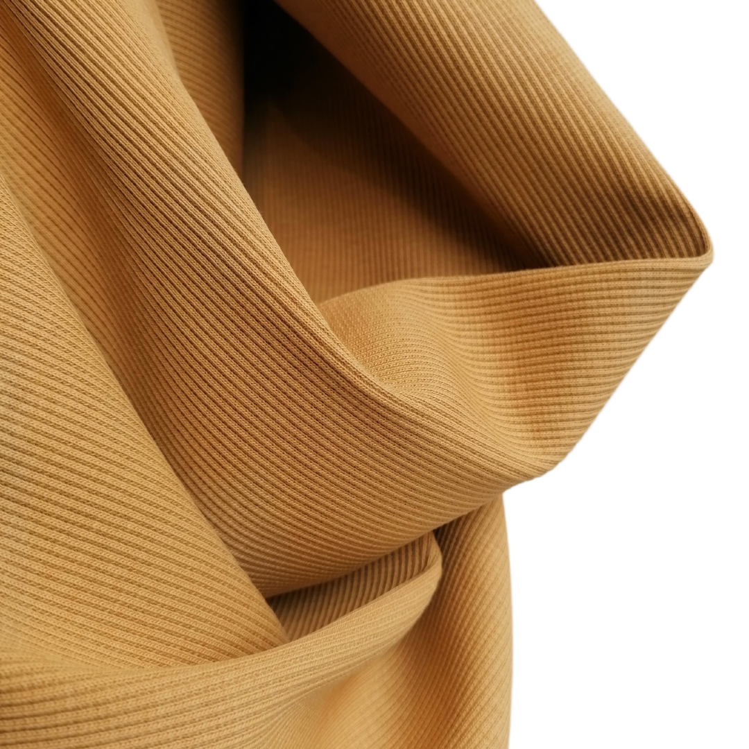 Yellow Ribbing organic cotton fashion fabric – Bawn Textiles