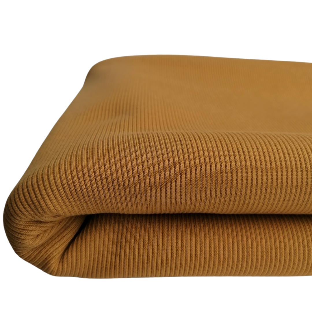 Yellow Ribbing organic cotton fashion fabric – Bawn Textiles