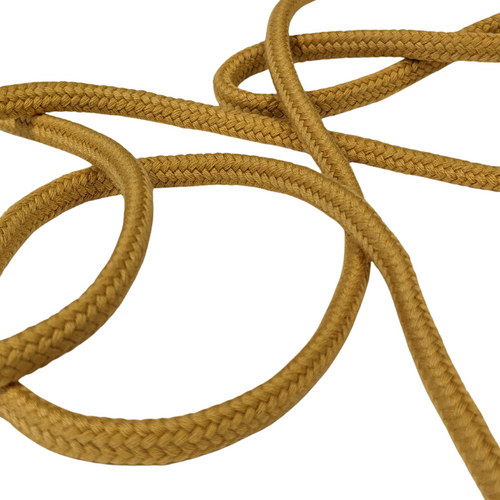 7mm organic cotton draw string rope in yellow or gold